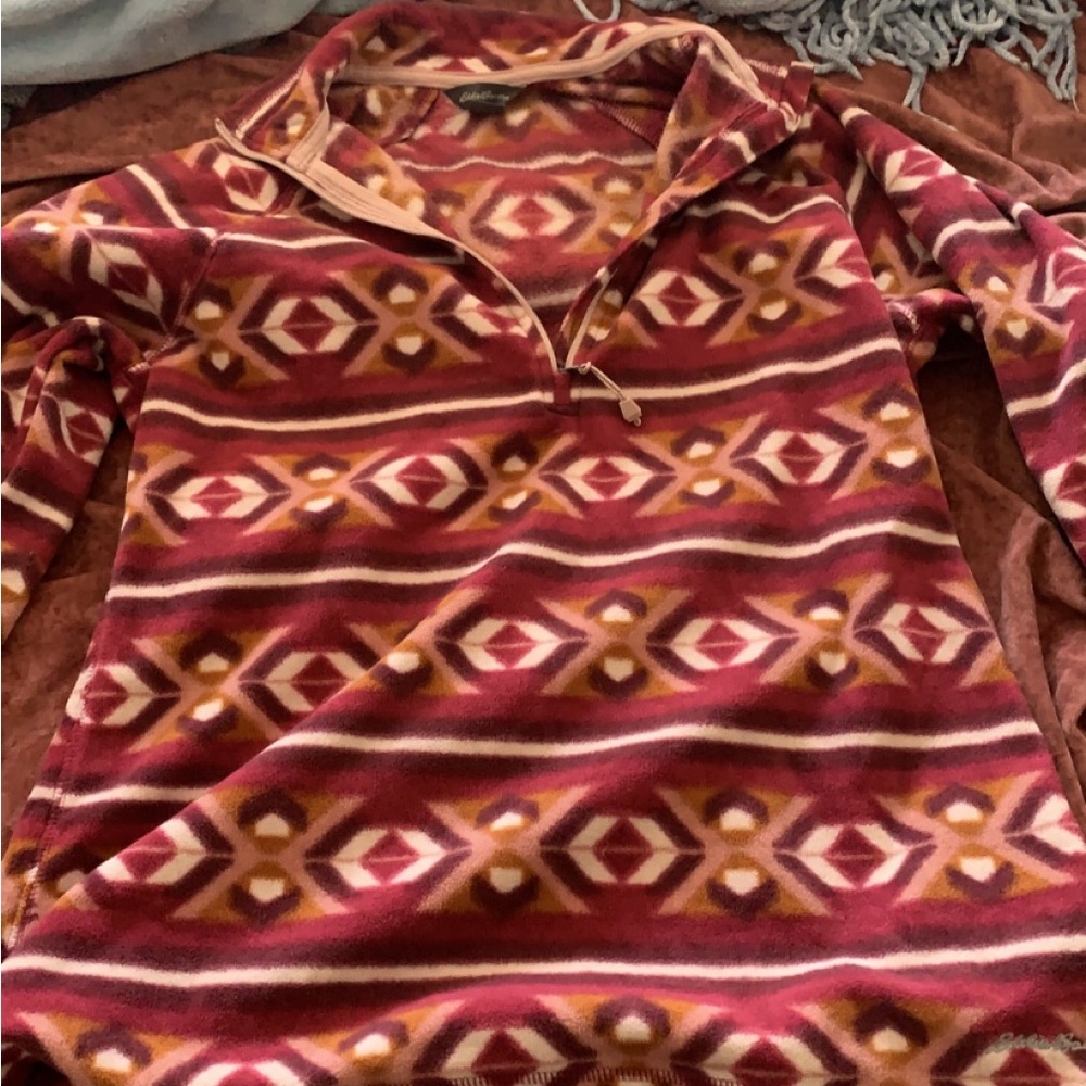 Aztec Print Pink Pullover